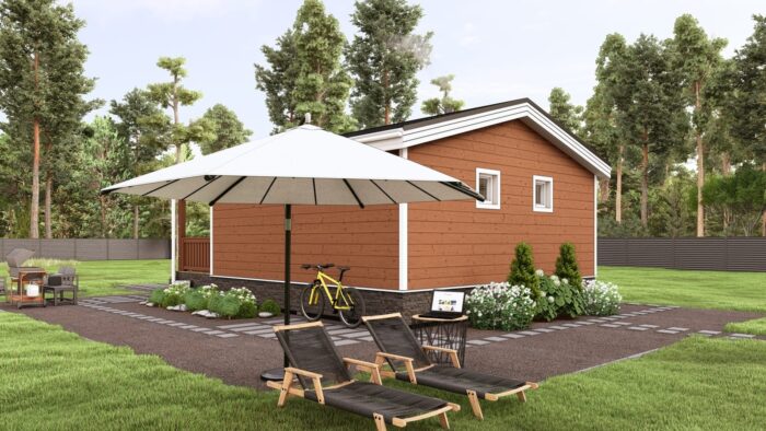 Каркасная баня Шалфей