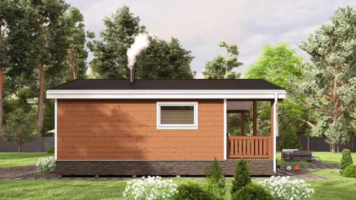 Каркасная баня Шалфей