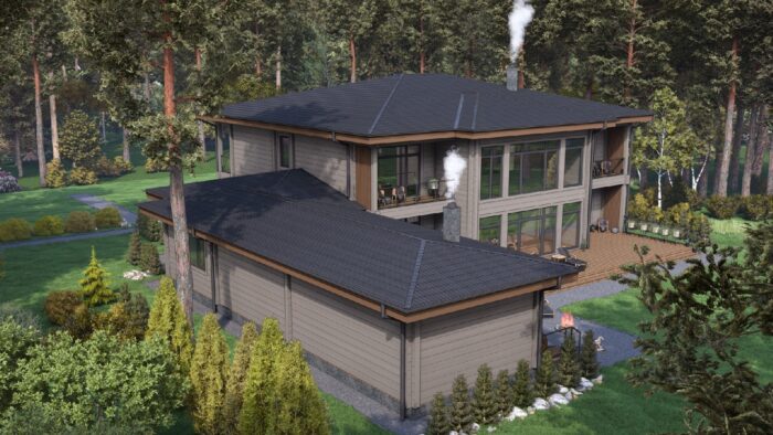 Дом из клееного бруса Шарапово