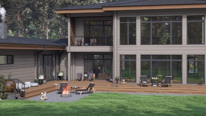 Дом из клееного бруса Шарапово