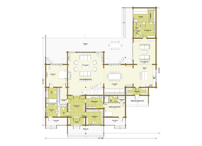 Дом из клееного бруса Шарапово