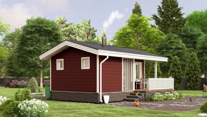 Каркасная баня Хвоя