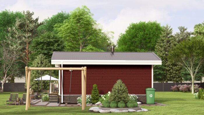 Каркасная баня Хвоя