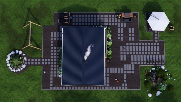 Каркасная баня Хвоя