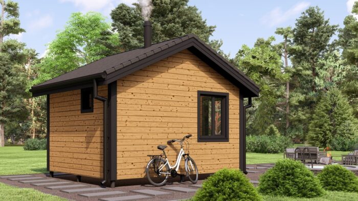 Каркасная баня Одуванчик