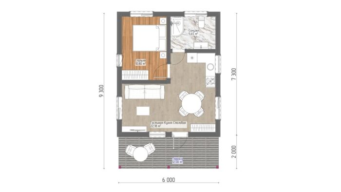 Каркасный дом Фиалка