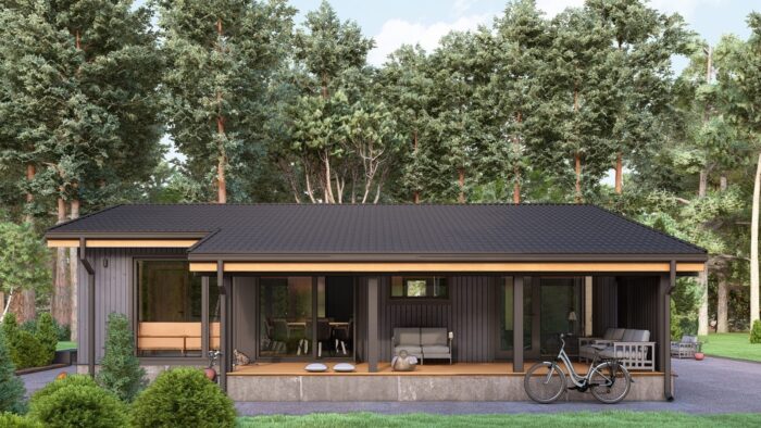 Каркасный дом Гранат выставочный