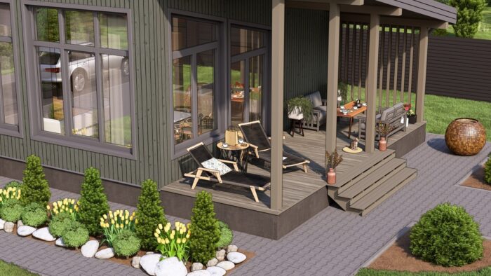 Каркасный дом Каштан