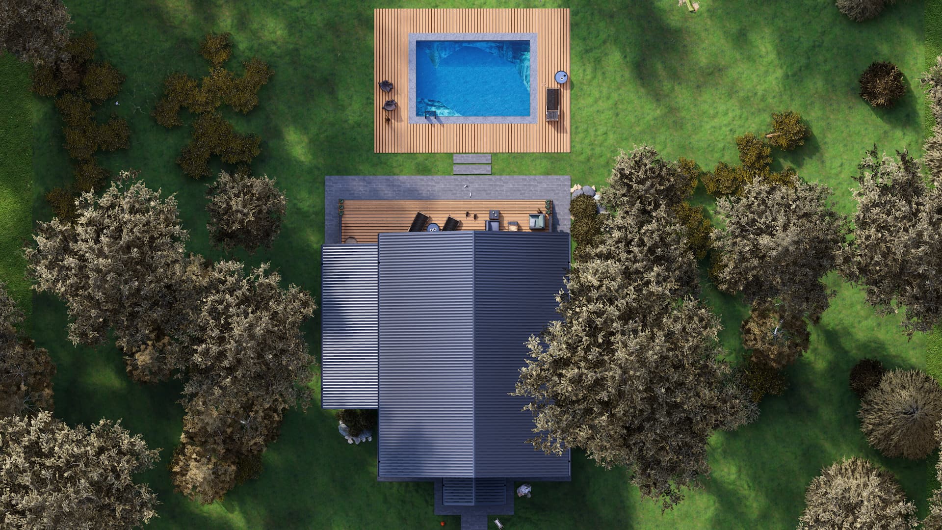 Двухэтажный дом из оцилиндрованного бревна "Нахабино" — изображение 2