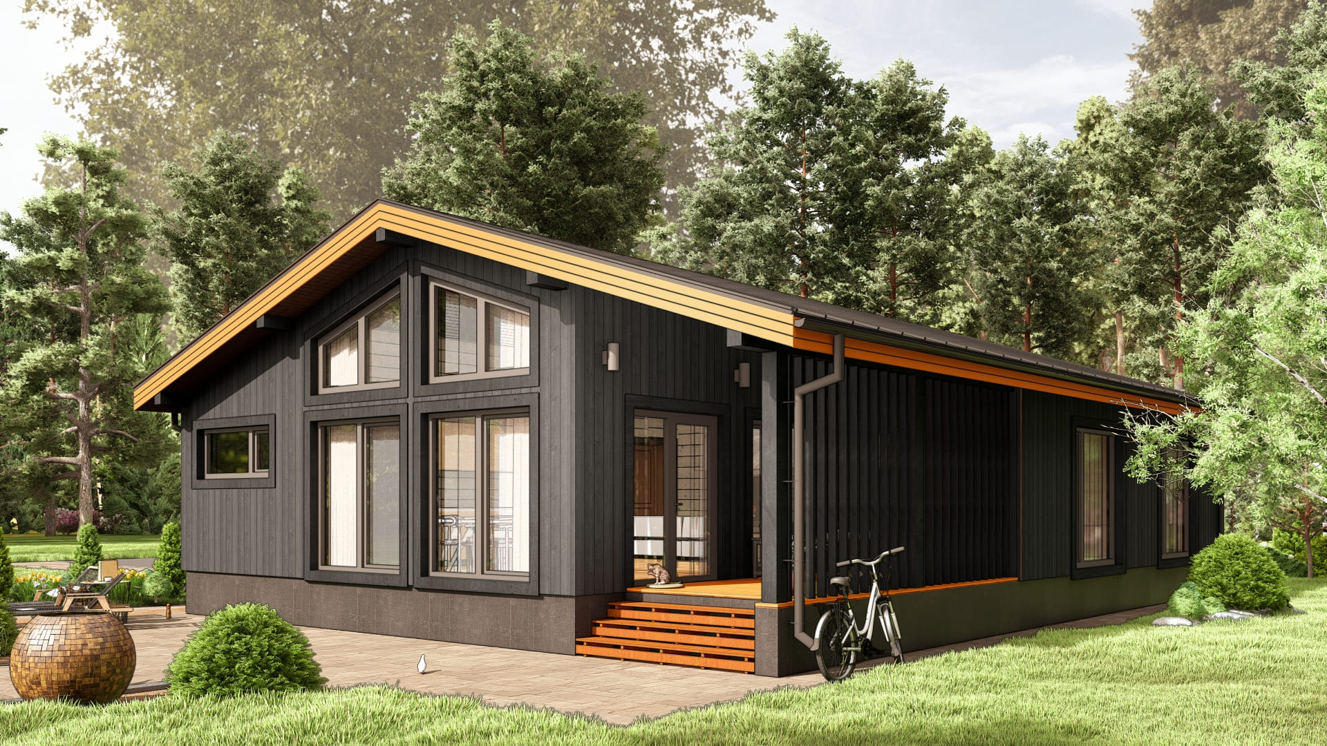 Одноэтажный каркасный дом "Гармония" — изображение 2