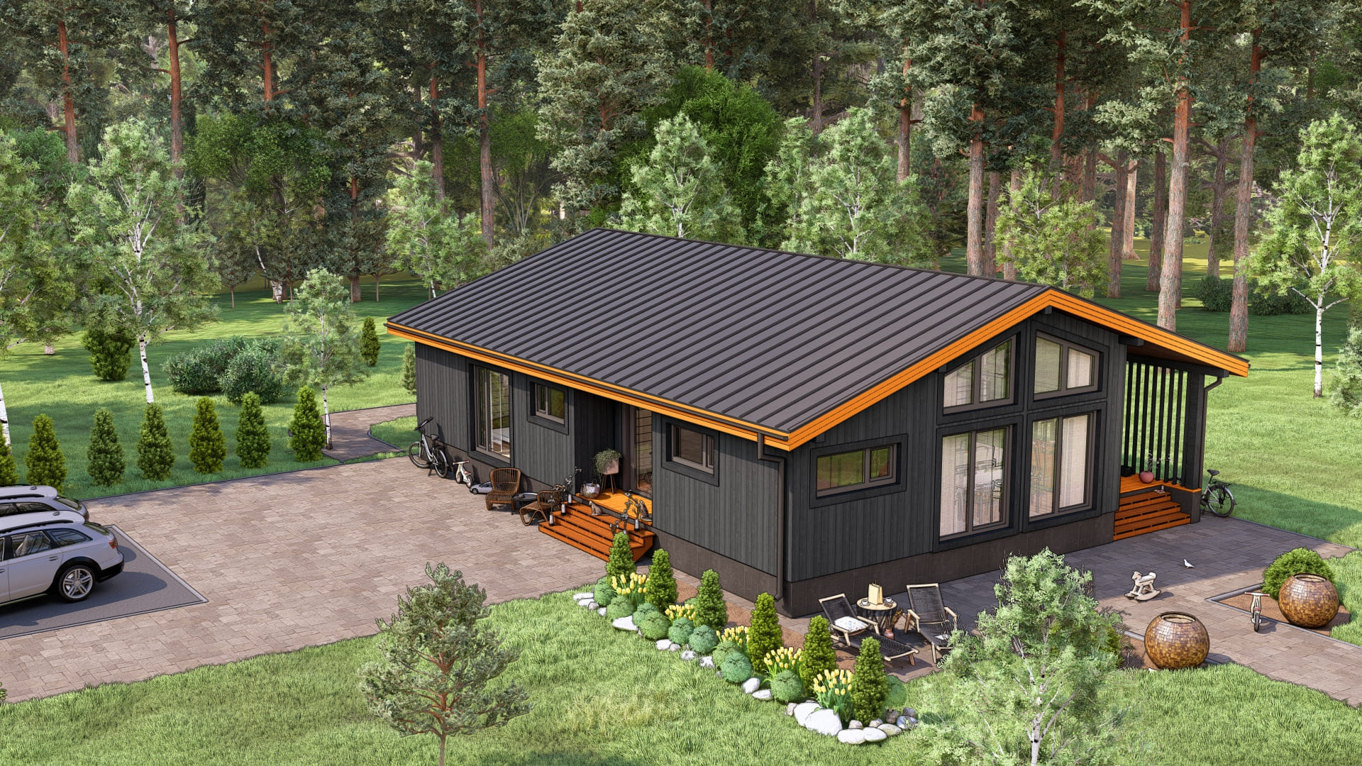 Одноэтажный каркасный дом "Гармония" — изображение 3