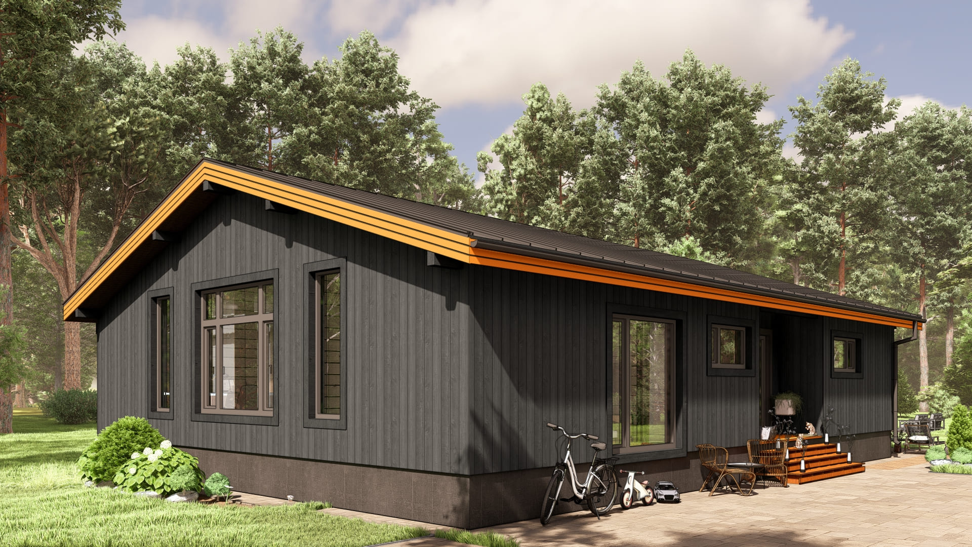 Одноэтажный каркасный дом "Гармония" — изображение 5