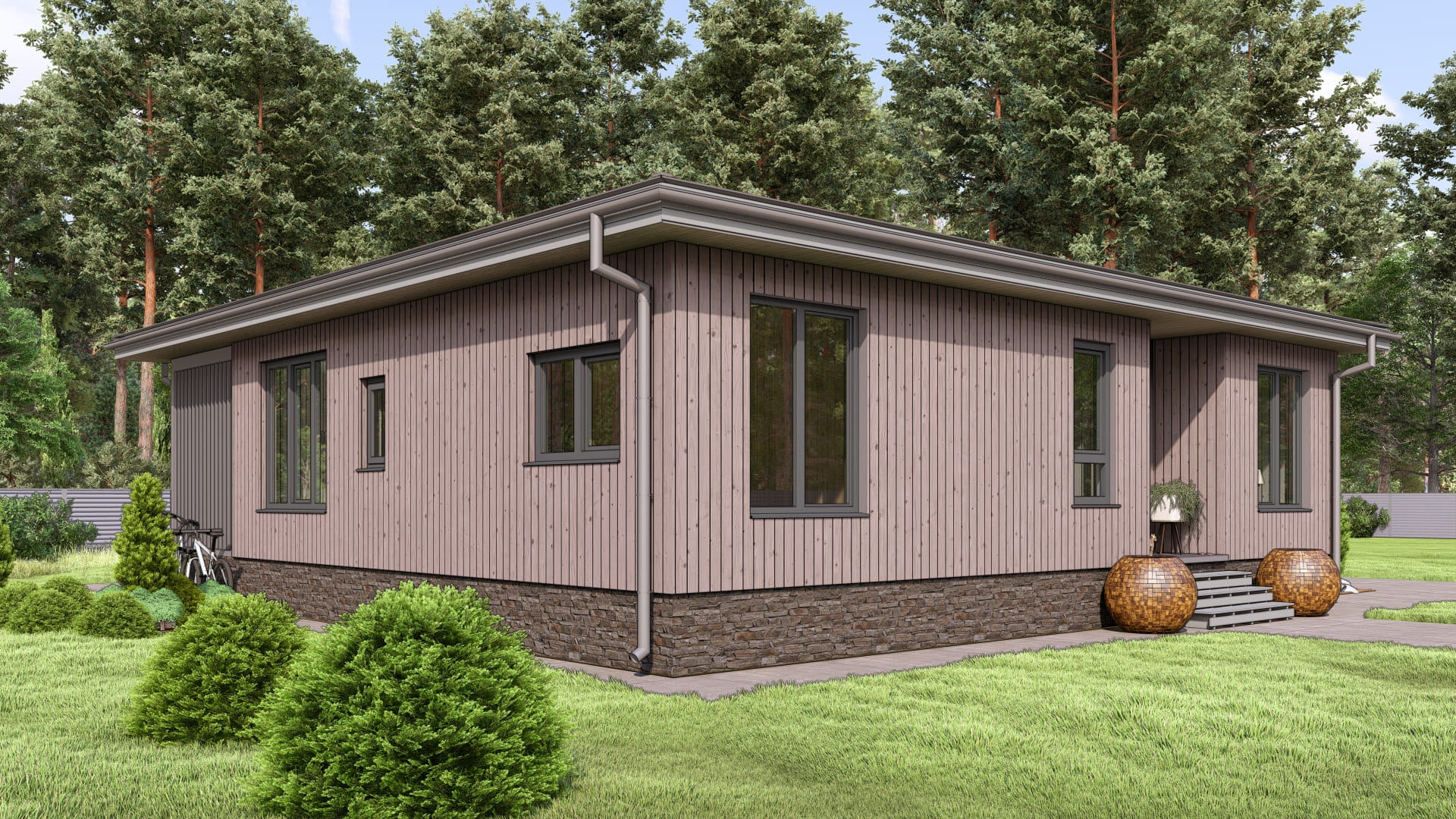 Одноэтажный каркасный дом "Лилия" — изображение 5