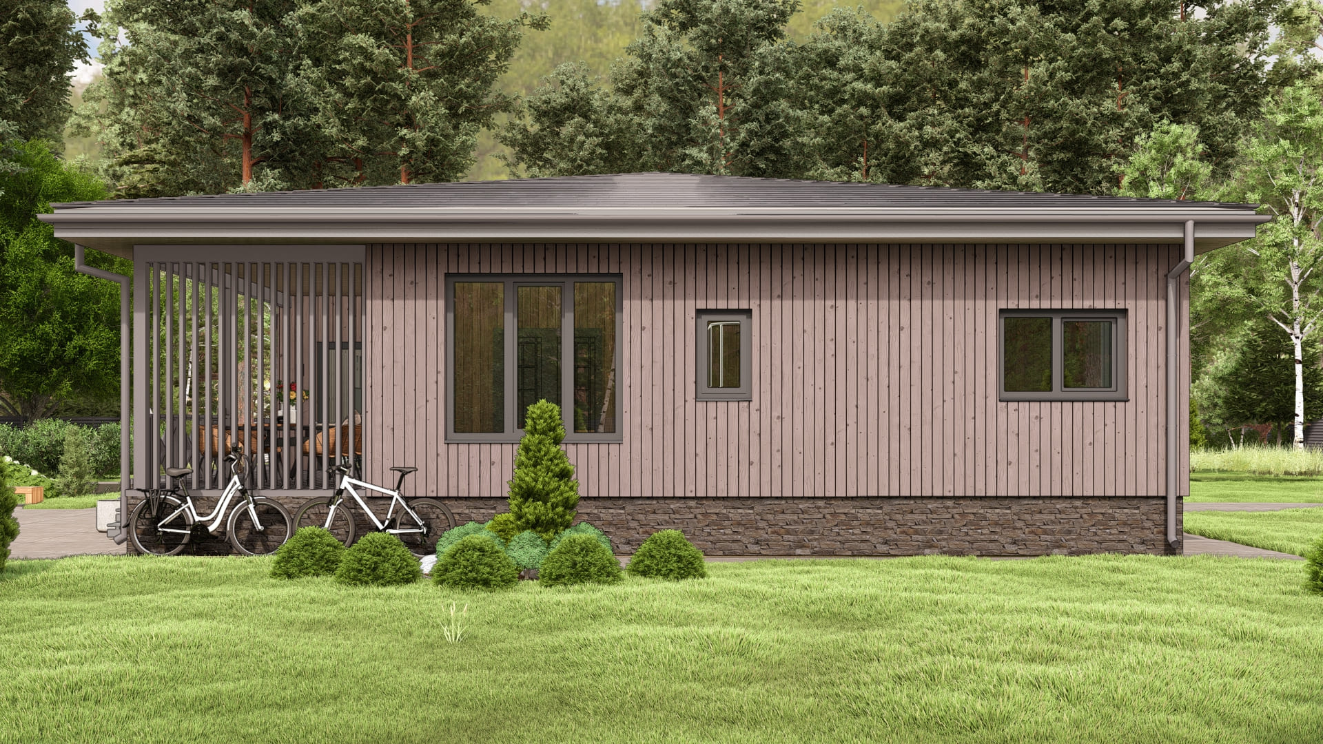 Одноэтажный каркасный дом "Лилия" — изображение 6