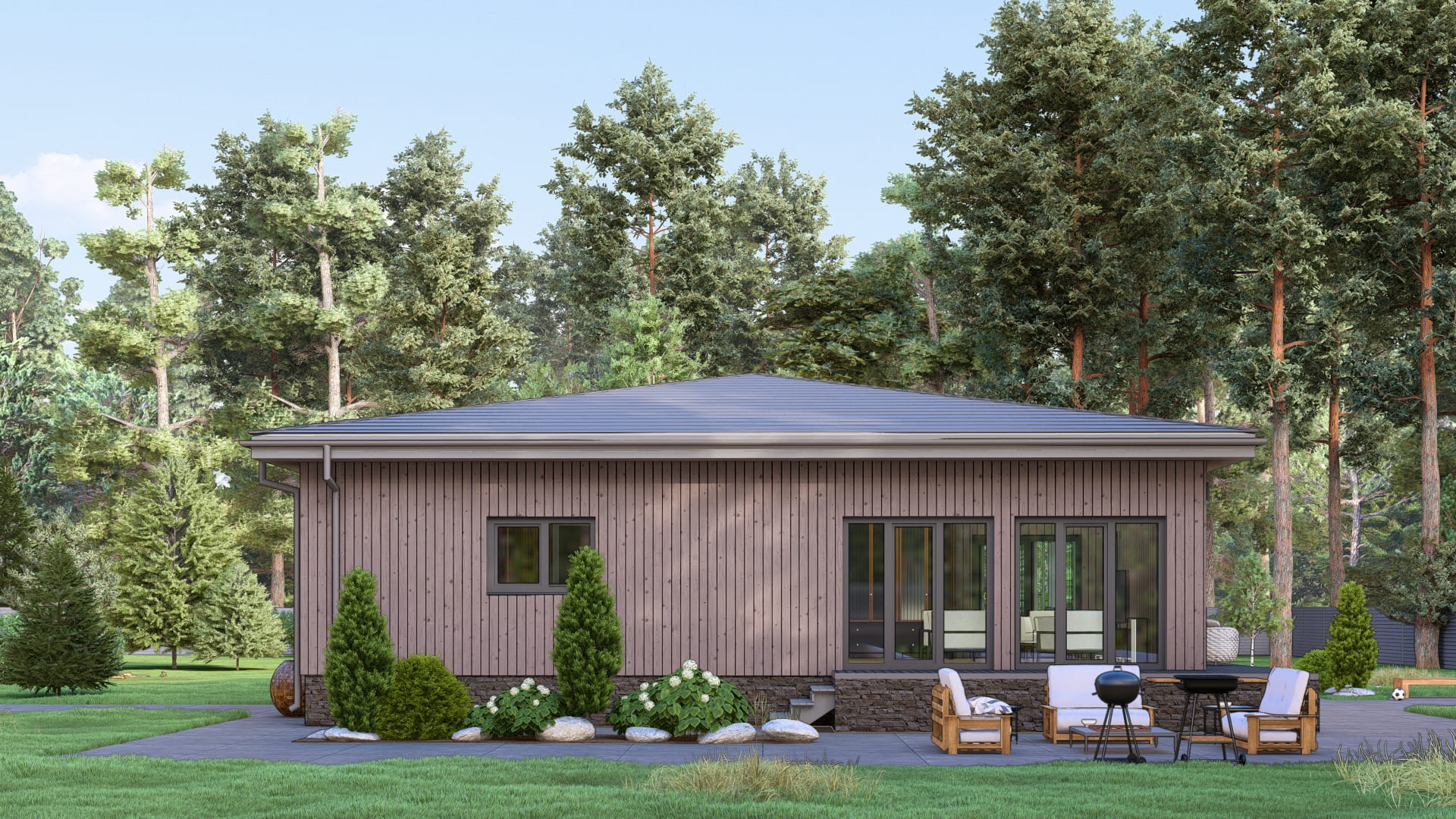 Одноэтажный каркасный дом "Лилия" — изображение 7