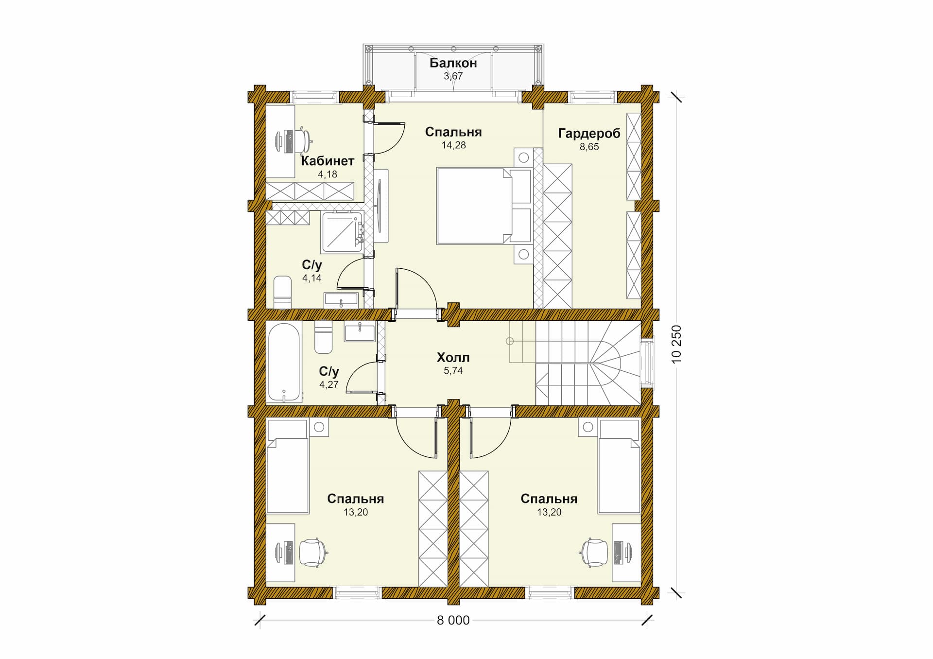 Планировка 2 этаж